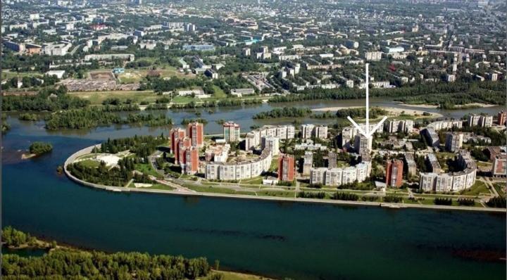 Apartment на Стрелке с красивым видом на Иртыш Усть-Каменогорск Экстерьер фото